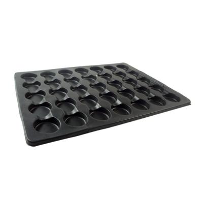 China High Quality Biodegradable Factory Supply PET Plastic Black PS Packaging Tray For Battery for sale