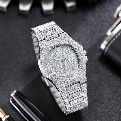 China Luxury Hip Hop Fashion Women Men Quartz Watches Bling Hip Hop Iced Out Diamonds Hiphop Watches for sale