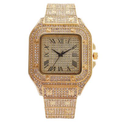 China Hip Hop Hot Sale Fashion Square Quartz Hiphop Watches Bling Hip Hop Iced Out Diamonds Women Watches for sale