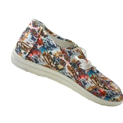 China Flat Hot Sale RTS Customized Cow Print Flat Shoes Aztec Loafer Leopard Western Cowboy Shoes For Women for sale