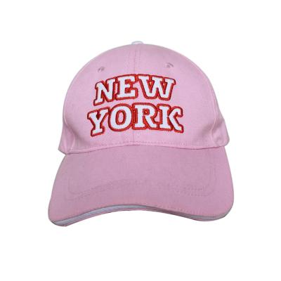 China Custom Logo Cotton Twill 6 Panel Hat Sport New York JOINT Baseball Hat for sale