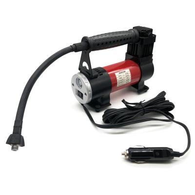 China High quality emergency light DC 12v car pump tire inflator with LED light car tire air compressor for suv truck for sale