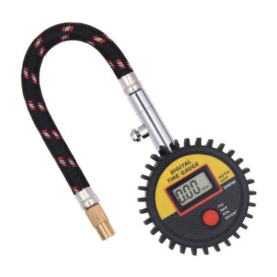 China Digital Tire Pressure Gauge 150psi Car Tire Pressure Gauge With Tube for sale