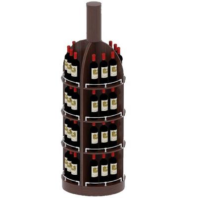 China Single Sided / Double Sided Chinese Factory Customized Wine Rack Made In Italy High Quality Modern Designer Metal Furniture Wine Rack Rack Displays for sale