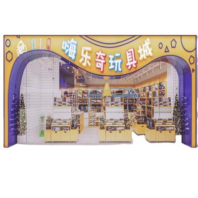 China Simple Hot Sales Customized And Double Sided Student Toys Floor Display Stand Portable Retail Toys Chinese Guangdong Factory for sale