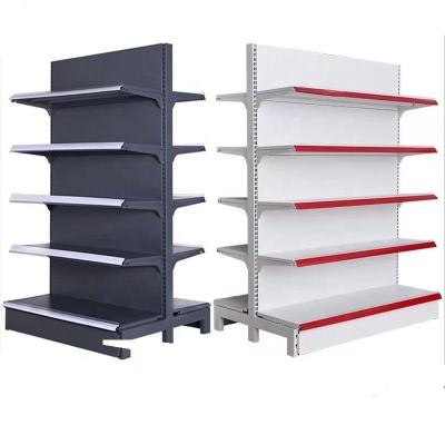 China 6 Layers Super Strong Supermarket Shelf Single Side Design Super Strong New Bearing Shelf With Large Price Grocery Customized Wholesale Display Racks for sale