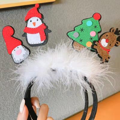 China Lovely Snowman Cozy Soft Headband Headwear Xmas Christmas Holiday Hair Accessories for sale