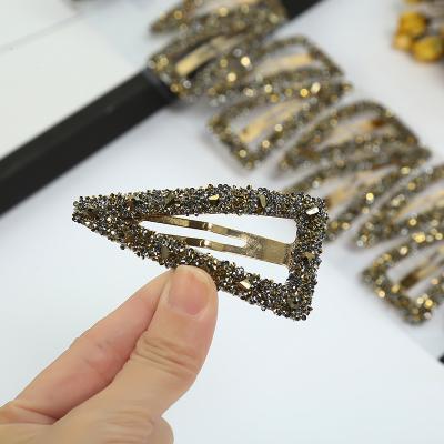 China Eco-Friendly Wholesale Shiny Hair Clip Alloy Rhinestone Goods China Birthday Gift Accessory Hair Clip Girl's Hair Clip for sale