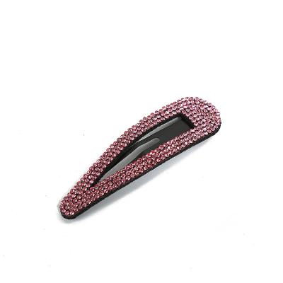 China Eco-friendly Multi-shape Side Hairpin Eco-friendly Retro Color Clip Shiny Rhinestone Girl Hair Accessories for sale