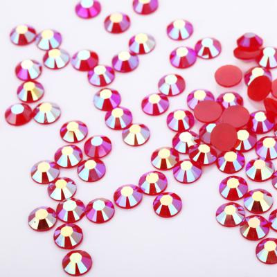 China Wholesale Colored Flatback 3mm Manufacturers Resin Jelly Red Ab Crystal Rhinestone Clothing Diy Accessories for sale