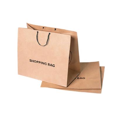 China Recyclable RTS 5 - 7days Brown Eco Friendly Kraft Paper Bags Custom Biodegradable Printing for sale