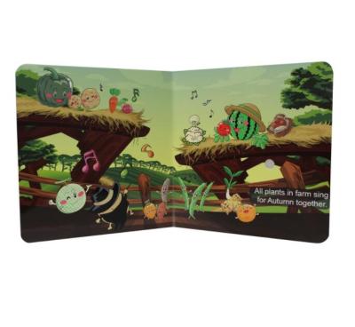 China paper & Cardboard 2022 Children Learning Education Book Printing Sound Music Board Book Printing for sale