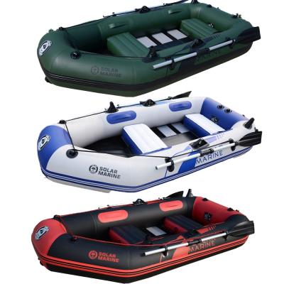 China PVC Wooden Inflatable Kayak Boat 2.0m2 PVC Floor Drift Drift Raft with Free Accessories for Outdoor Water Sport for sale