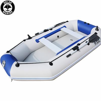 China 3M Inflatable Boat 4 Person PVC Solar Rowing Sea Kayak for sale