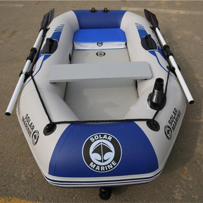 China PVC 2 M PVC Kayak 2 Person Inflatable Fishing Boat Air Mat Floor Canoe With Accessories for sale