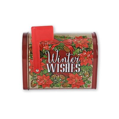 China Gift & Children's Suitcase Tin Boxes Tin Case For Christmas Decoration Tin Box Envelope Mail Box Craft Mailbox Gift for sale