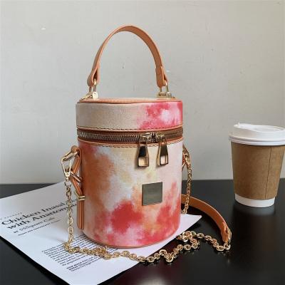 China Wholesale newest trend high quality high quality ladies handbags fashion design link dye bucket bag luxury handbags for women for sale