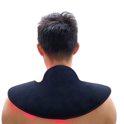 China Automatic 20 Minute Red Light Therapy Neck Timer Wrinkle 660nm 850nm 50 LEDs To Time Pdt LED Therapy Neck Pad for sale