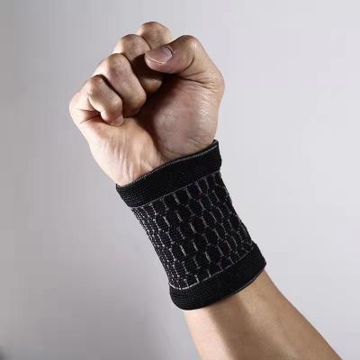 China Adult Outdoor Sports Jacquard Wrist Guards Sweat-absorbent Basketball Weightlifting Wrist Guards for sale