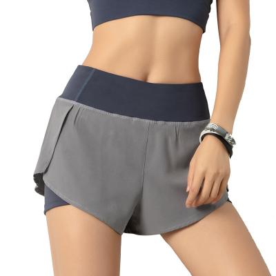 China Factory Supply Breathable Ladies Shorts High Waist Plus Size Shorts With Pockets Hot Sale Shorts Women Running for sale