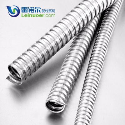 China Internal Smooth Structure Plant Corrugated Pipe Galvanized Square Locked Flexible Conduit For Power Generation for sale