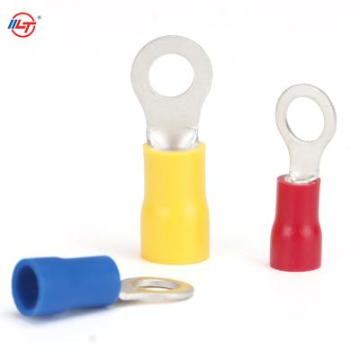 China PVC Ring Connector Copper Crimp Terminal Electrical Ring Insulated Terminal for sale