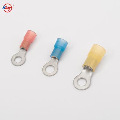 China Double Pin End Lugs Crimp Ring Copper Insulated Insulation Terminals for sale