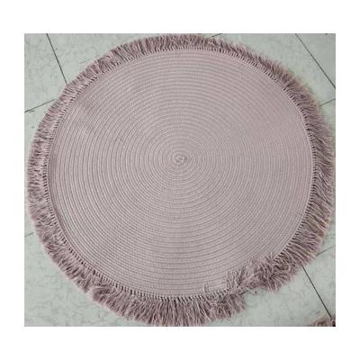 China Stain Resistant Hand - Woven Micfiber Fluffy Soft Decorative Washable Square Around Bedroom Flooring Rug And Blankets for sale