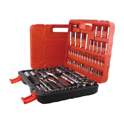 China Hongyi Professional 61pcs Auto Repair Mechanics Household High Quality Mechanic Tool Kit Box For Technician for sale