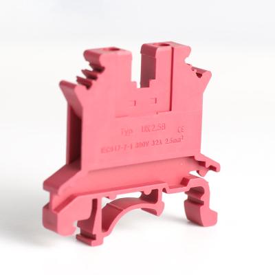 China Wire Connecting HONGYI Factory Price Copper Conector Plastic Din Rail Connection Universal Screw Terminal Block for sale