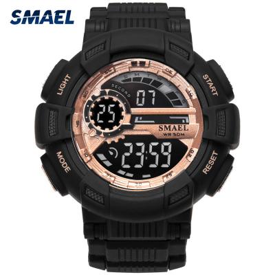 China SMAEL 1366 Alarm Sports Electronic Digital Wristwatch Analog-Digital Watch For Outdoor for sale