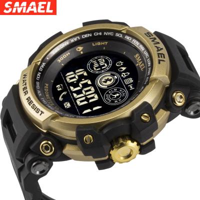 China Original Male Wristwatches Water Resistant Alarm Brand SMAEL 8018 Luxury Men Outdoor Sports Watch Blue-tooth for sale