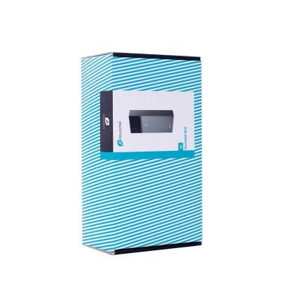 China Consumer Electronics Folding Clamshell Corrugated Paper Box Custom Electronic Product Packaging for sale