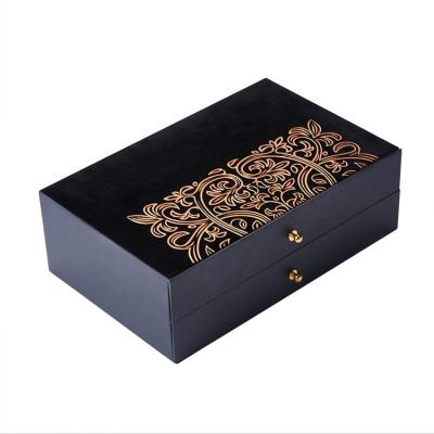 China Recyclable Luxury Gift Box Always Double Layer Drawer Gift Packaging Box For Cosmetic Jewelry Storage for sale