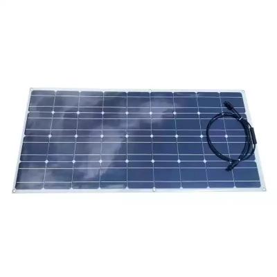 China Household Light Weight 100W 12v Industrial Long Life And Single High Efficiency Crystal Flexible Foldable Solar Panel for sale