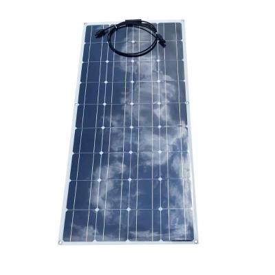 China Industrial Waterproof Monocrystalline Flexible Solar Panels 12v 100w Etfe Roof Light Weight Solar Panels for sale