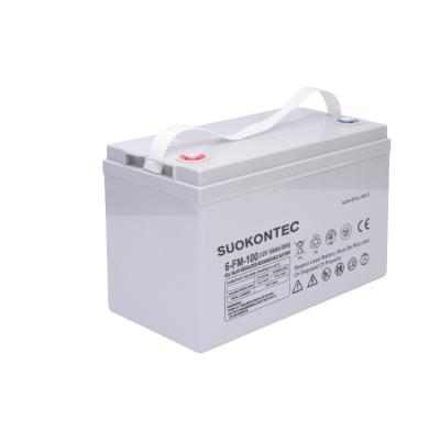 China Home Appliances Suokon Portable Design Ups Gel Battery 12v 100ah Solar Deep Cycle Lead Acid Battery for sale