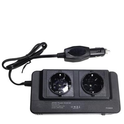 China 4 Plug Retrofit Sine Wave 200w USB Car Inverter DC to AC Car Inverter Power Supply 168*83*43mm for sale