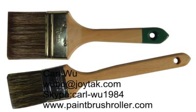 China Natural bristle Chinese bristle synthetic mix 2 piece paint brush sets wood handle plastic handle 2 inch PBS-001 for sale