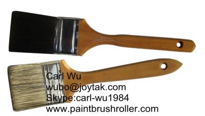 China Natural bristle Chinese bristle synthetic mix 2 piece paint brush sets wood handle plastic handle 2 inch PBS-003 for sale