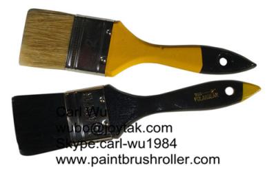 China Natural bristle Chinese bristle synthetic mix 2 piece paint brush sets wood handle plastic handle 2 inch PBS-004 for sale