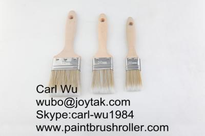 China Natural bristle Chinese bristle synthetic mix 3 piece paint brush sets wood handle plastic handle 2 inch PBS-016 for sale