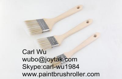 China Natural bristle Chinese bristle synthetic mix 3 piece paint brush sets wood handle plastic handle 3 inch PBS-018 for sale