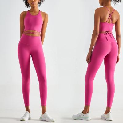 China New Women's Breathable Tracksuits 2 Pieces Set Women Plus Size Set Clothing Summer Sport Yoga Running Sets for sale