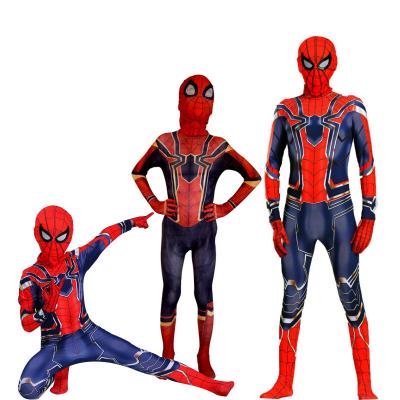 China Amazing Adult Men Cosplay Dress Costume Kid Spider Man Costume Boys Halloween Cosplay for sale