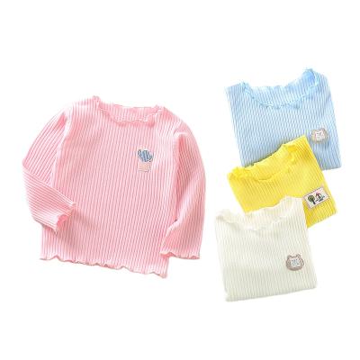 China Anti-Wrinkle Baby Clothes Spring Autumn Winter Baby Neck Tops Infant Kids Long Sleeve Round Children for sale