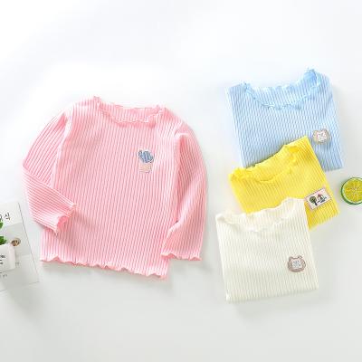 China Anti-wrinkle spring autumn winter baby round neck long sleeve children's infant tops baby clothes for sale