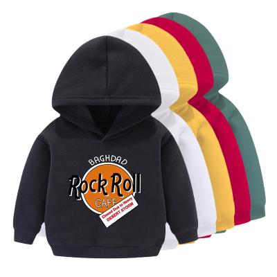 China Anti-wrinkle children's clothing cartoon sweater and cashmere boys and girls jacket kids hooded hoodies for sale