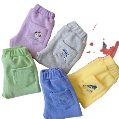 China Breathable Baby Boy Girls Cartoon Prints Pants 2-7 Years Kids Casual Joggers Pants for sale