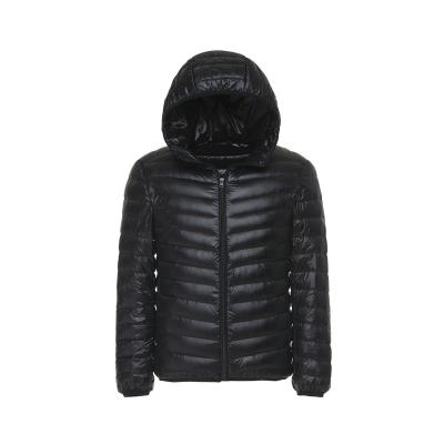 China Lightweight Water Resistant Anti-Wrinkle Mens Packable Stripper Hooded Jacket for sale